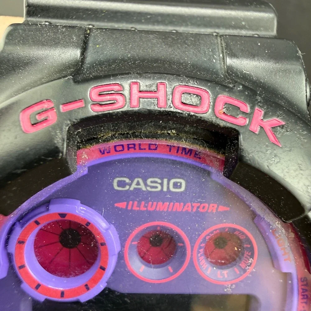 Casio G-Shock GD-120N Watch Black Purple Pink NOT WORKING